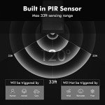AloftSun Solar Motion Sensor Lights, 30 LEDs, 2 Pack