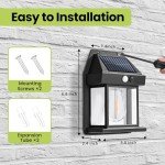 2 Pack Solar Motion Sensor Wall Lights