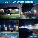 BAXIA TECHNOLOGY Solar Motion Sensor Outdoor Lights - 2 Pack