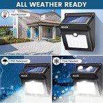 BAXIA TECHNOLOGY Solar Motion Sensor Outdoor Lights - 2 Pack
