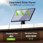 Solar LED Flood Lights with Remote Control - 2 Pack