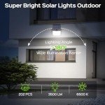 Solar LED Flood Lights with Remote Control - 2 Pack