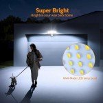 LEPOWER 1600LM LED Solar Motion Sensor Light