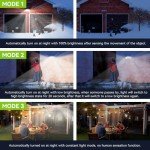 Motion Sensor Solar Lights with 3 Adjustable Heads