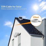 LEPOWER 1600LM LED Solar Motion Sensor Light