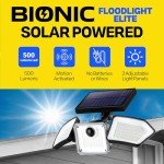 Bionic Solar Motion Sensor Flood Lights - 2 Pack