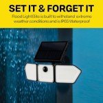 Bionic Solar Motion Sensor Flood Lights - 2 Pack