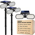 Solar Motion Sensor Lights - Pack of 2