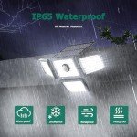 3000LM Solar Motion Sensor Wall Lights - 2 Pack