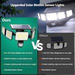 3000LM Solar Motion Sensor Lights - 2 Pack
