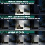 3000LM Solar Motion Sensor Wall Lights - 2 Pack