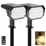 Brightown Remote-Controlled Solar Spot Lights - 2 Pack