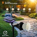 Solar Spot Lights with 21 LEDs - 2 Pack