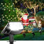 Auderwin 4-Pack Waterproof Solar Spot Lights