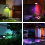 Consciot Color Changing Solar Spot Lights - 2 Pack