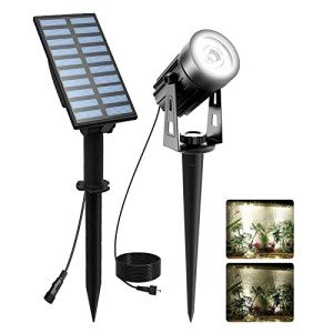 T-SUNUS Solar Landscape Spotlights with 9.8ft Cable