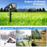 53 LED Solar Spot Lights with 3 Modes - 2 Pack