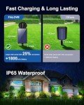 FALOVE Waterproof Solar Spot Lights for Outdoors