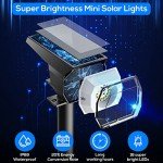 EIUIO Waterproof Solar Outdoor Spot Lights - 2 Pack