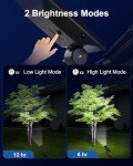 FALOVE Waterproof Solar Spot Lights for Outdoors