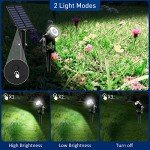 T-SUNUS Solar Landscape Spotlights with 9.8ft Cable