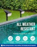 Auderwin 4-Pack Waterproof Solar Spot Lights