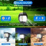 EIUIO Waterproof Solar Outdoor Spot Lights - 2 Pack