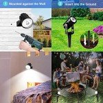 T-SUNUS Solar Landscape Spotlights with 9.8ft Cable