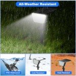 Solar Spot Lights for Outdoor Garden Decor - 2 Pack