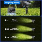 EIUIO Waterproof Solar Outdoor Spot Lights - 2 Pack