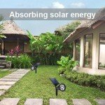 FALOVE Waterproof Solar Spot Lights for Outdoors