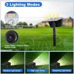 Solar Spot Lights for Outdoor Garden Decor - 2 Pack