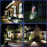 EIUIO Waterproof Solar Outdoor Spot Lights - 2 Pack