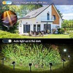 Outdoor Solar Spot Lights with 45 LEDs - 4 Pack