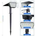 Solar Spot Lights for Outdoor Garden Decor - 2 Pack
