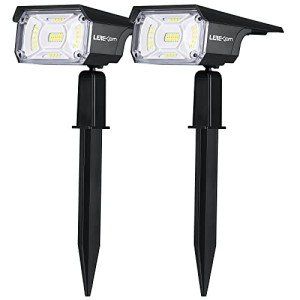 LEREKAM Outdoor Solar Spot Lights, 40 LEDs, 2 Pack