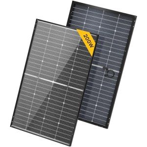 BougeRV 200W Bifacial Solar Panel for RVs & Boats