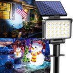 Auderwin Waterproof Solar Spot Lights - 2 Pack
