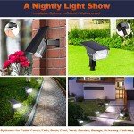 LEREKAM Outdoor Solar Spot Lights, 40 LEDs, 2 Pack