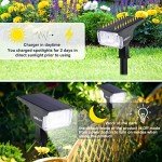 LEREKAM Outdoor Solar Spot Lights, 40 LEDs, 2 Pack