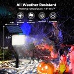 Auderwin Waterproof Solar Spot Lights - 2 Pack