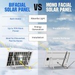 ECO-WORTHY 100W Bifacial Solar Panel for Off-Grid