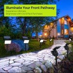 Auderwin Waterproof Solar Spot Lights - 2 Pack