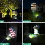 OSORD Solar Spot Lights for Flag and Garden