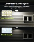 JACKYLED 1000 Lumens Outdoor Solar Security Light