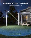 JACKYLED 1000 Lumens Outdoor Solar Security Light