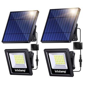 2 Pack Solar Flood Lights with Auto On/Off