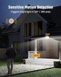 SuperDanny Motion Sensor Solar Flood Lights - 2 Pack