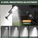 2 Pack Solar Street Lights with Motion Sensor