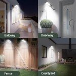 2 Pack Solar Street Lights with Motion Sensor